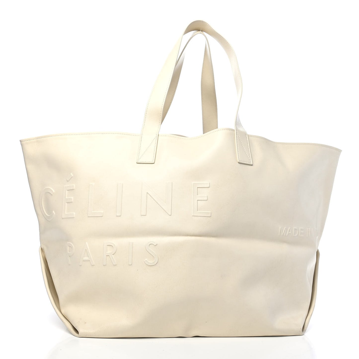 Calfskin Medium Made In Tote White