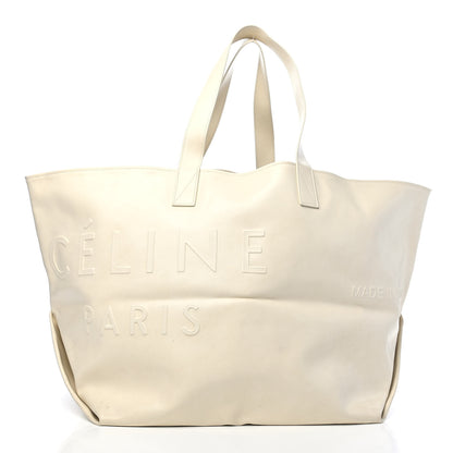 Celine Calfskin Medium Made In Tote White 2 of 9