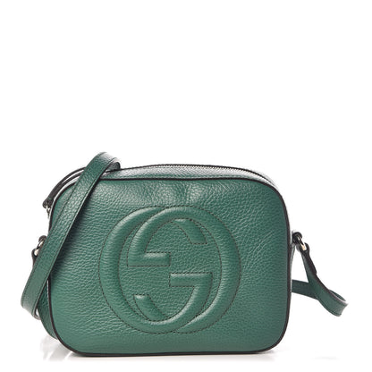 Gucci Pebbled Calfskin Small Soho Disco Bag Emerald Green 1 of 9