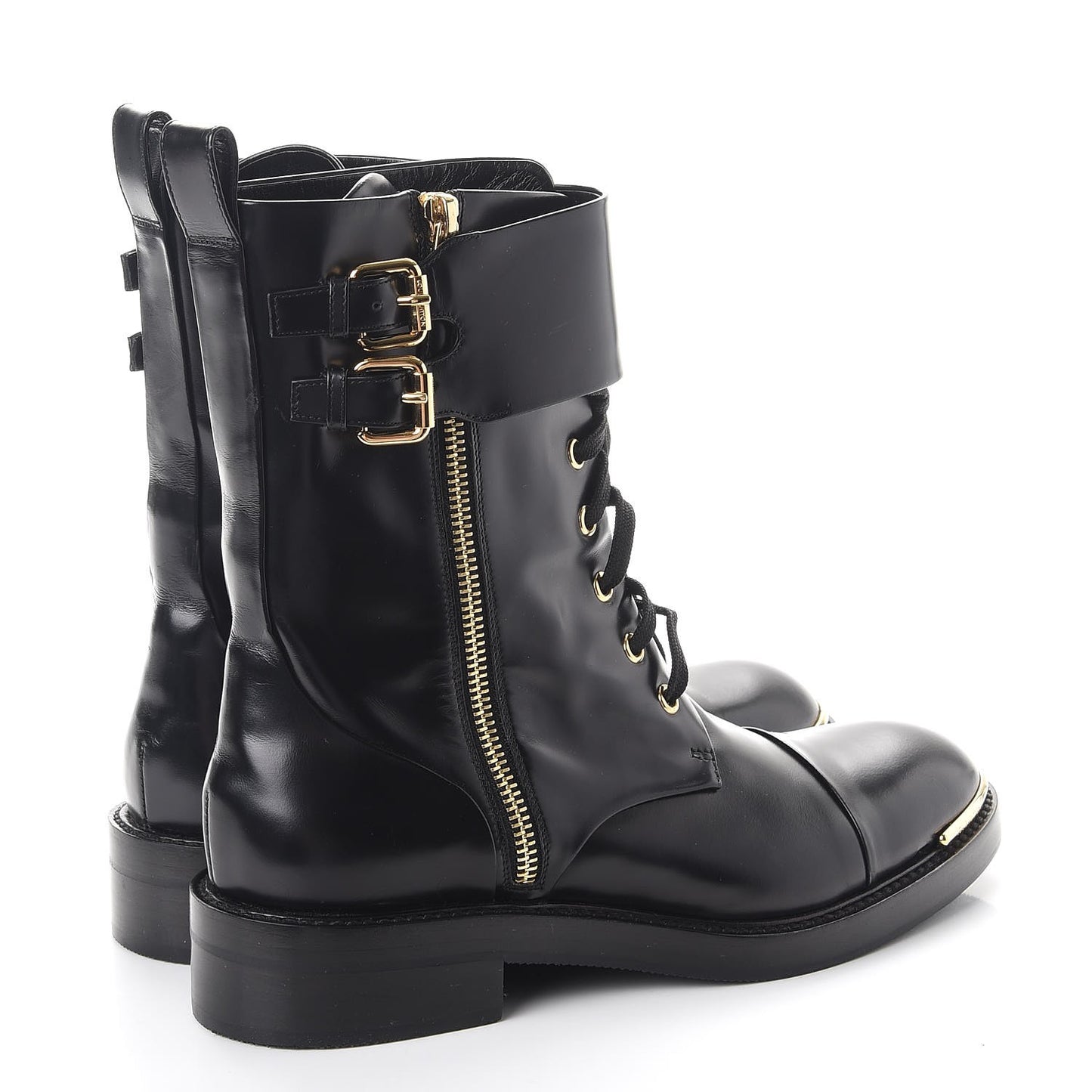 Calfskin Diplomacy Ranger Combat Boots 37.5 Black