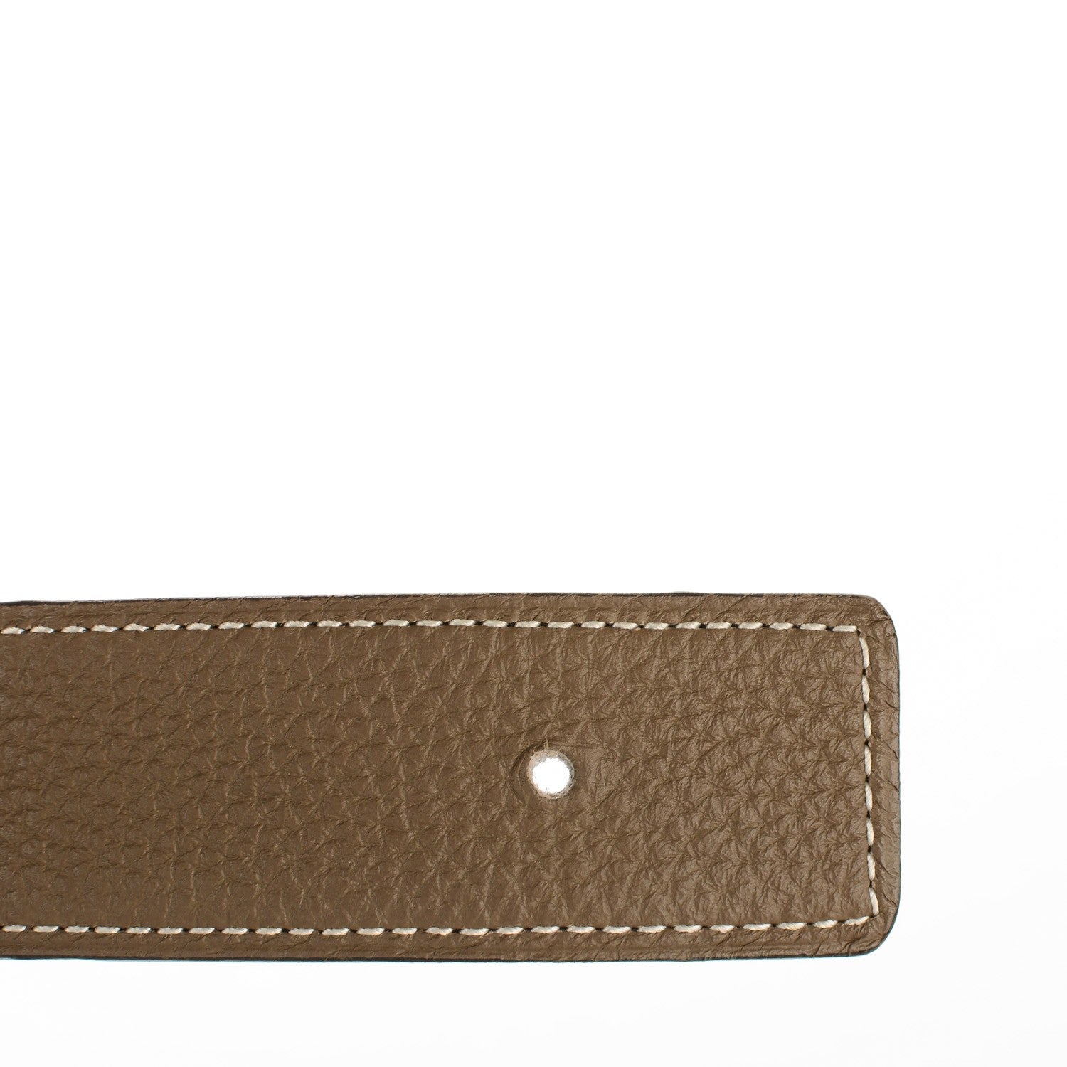 Hermes Box Togo 32mm H Belt 85 Black Etoupe 10 of 10