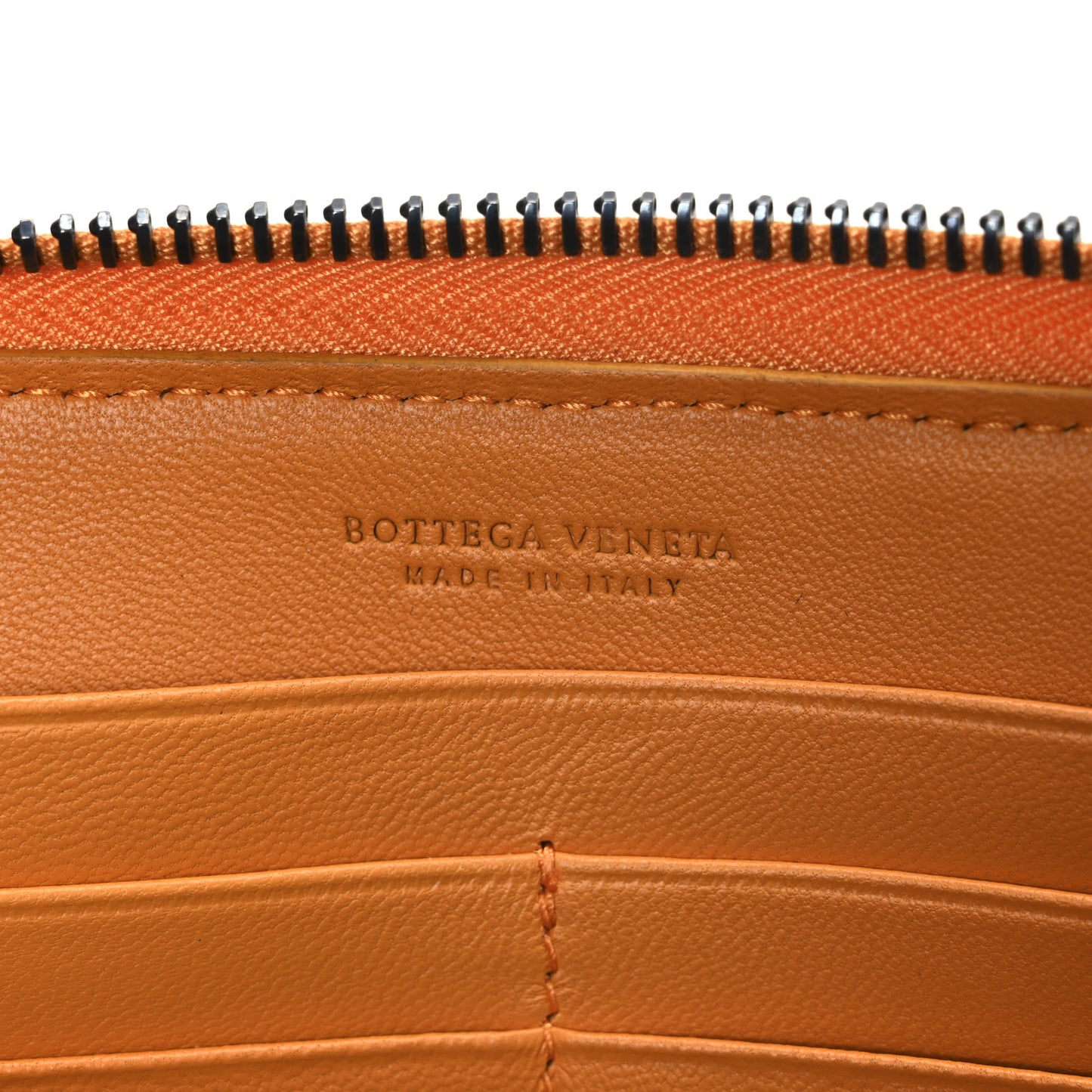 Nappa Intrecciato Zip Around Wallet Topaz