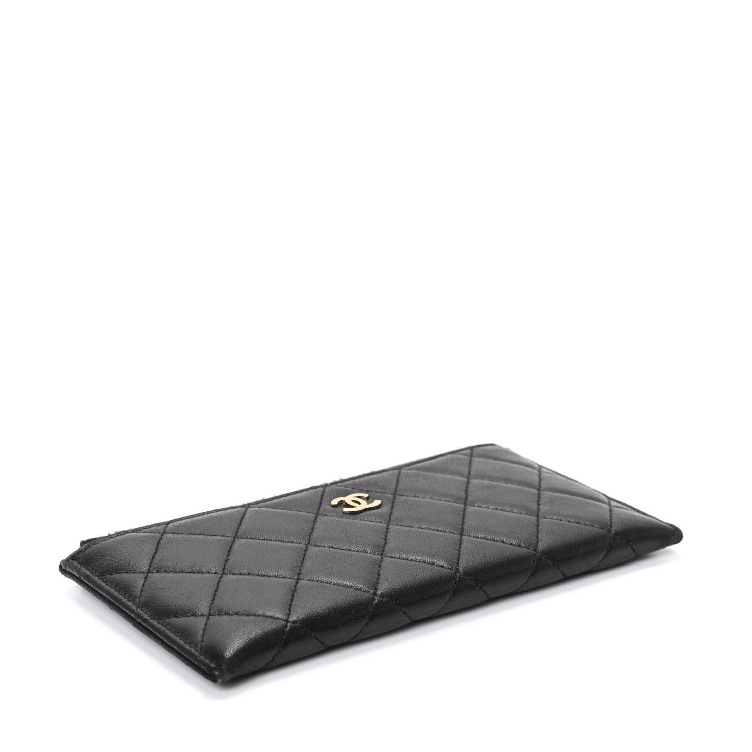 Chanel Lambskin Quilted Classic Zip Pouch Black 4 of 9