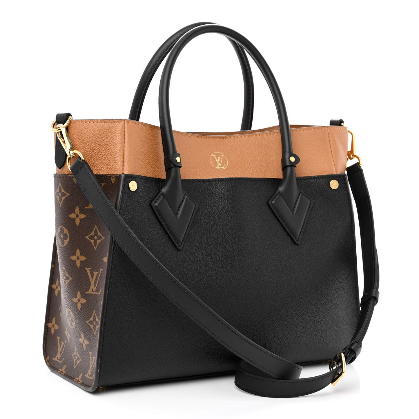 Calfskin Monogram On My Side Black