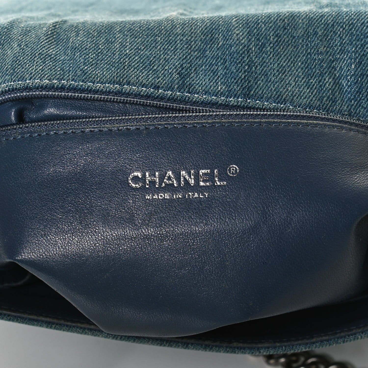 Chanel Denim Quilted Large Boy Flap Blue 5 of 9