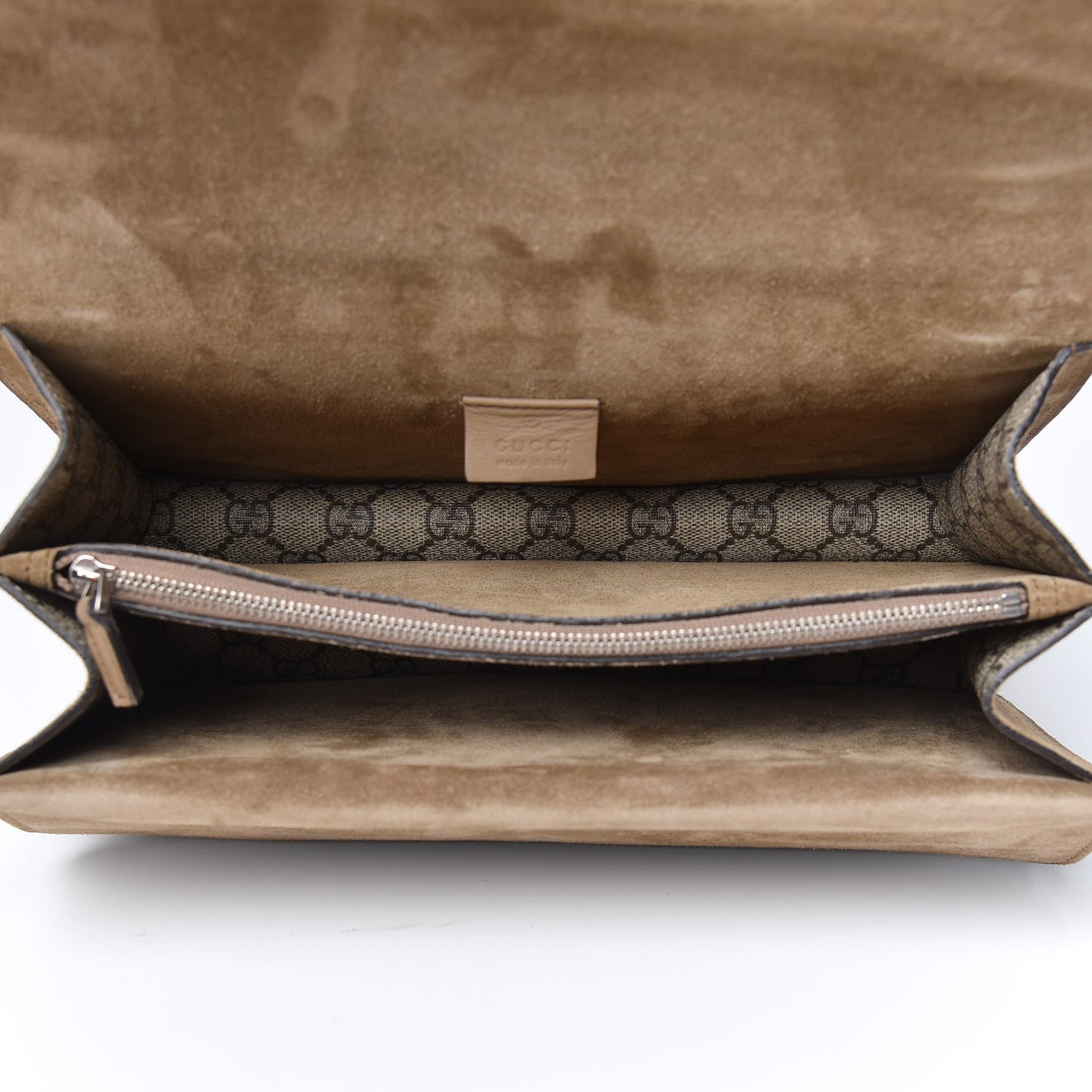 GG Supreme Monogram Small Dionysus Shoulder Bag Taupe