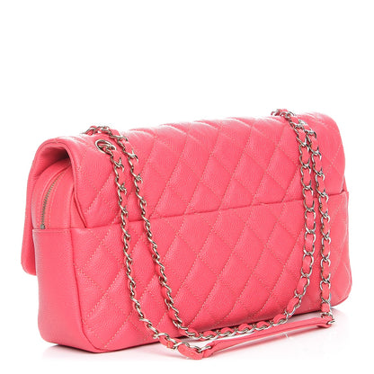 Chanel Caviar Quilted Jumbo Easy Flap Coral 3 of 7