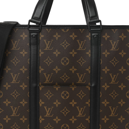 Louis Vuitton Monogram Macassar Weekend Tote GM 13 of 17