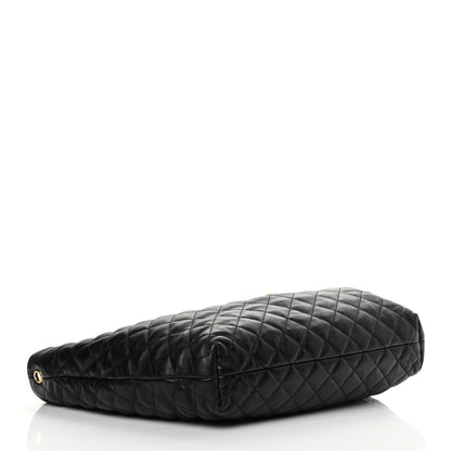 Saint Laurent Lambskin Quilted Maxi Icare Shopping Tote Black 5 of 12