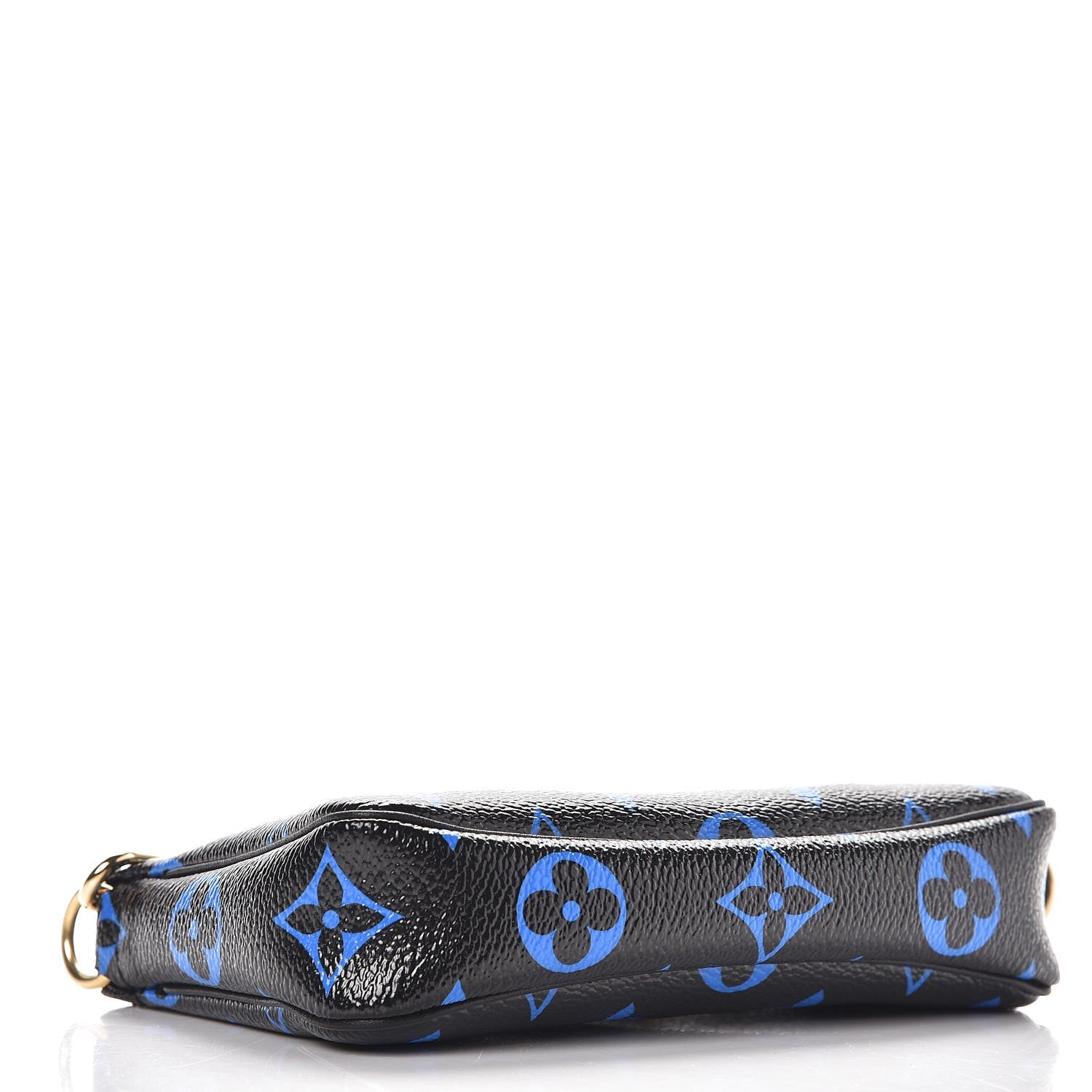 Louis Vuitton Colored Monogram Mini Pochette Accessories Blue Black 4 of 8