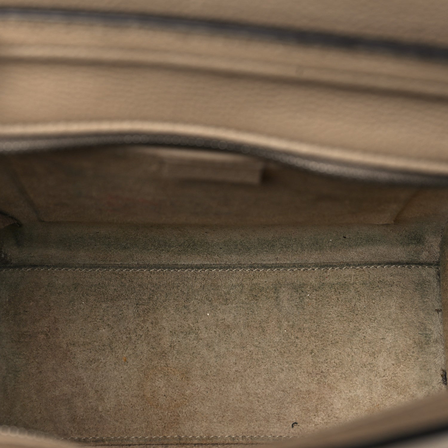 Celine Drummed Calfskin Nano Luggage Dune 10 of 12
