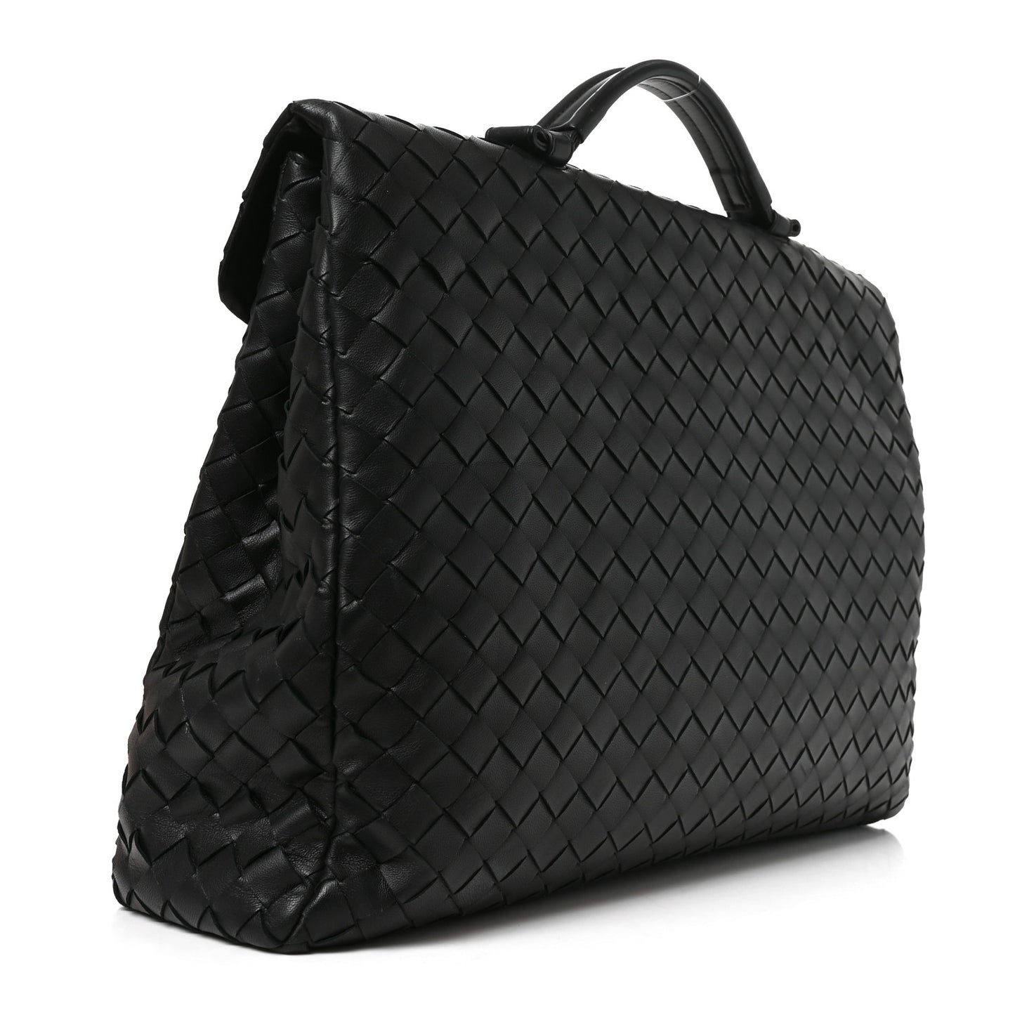 Intrecciato Briefcase Black