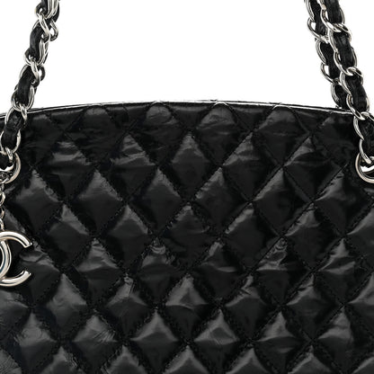 Chanel Glazed Calfskin Quilted Medium Just Mademoiselle Black 8 of 10