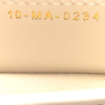 Christian Dior Calfskin Maxi Cannage Medium My ABCDior Lady D-Sire Tote White 7 of 10
