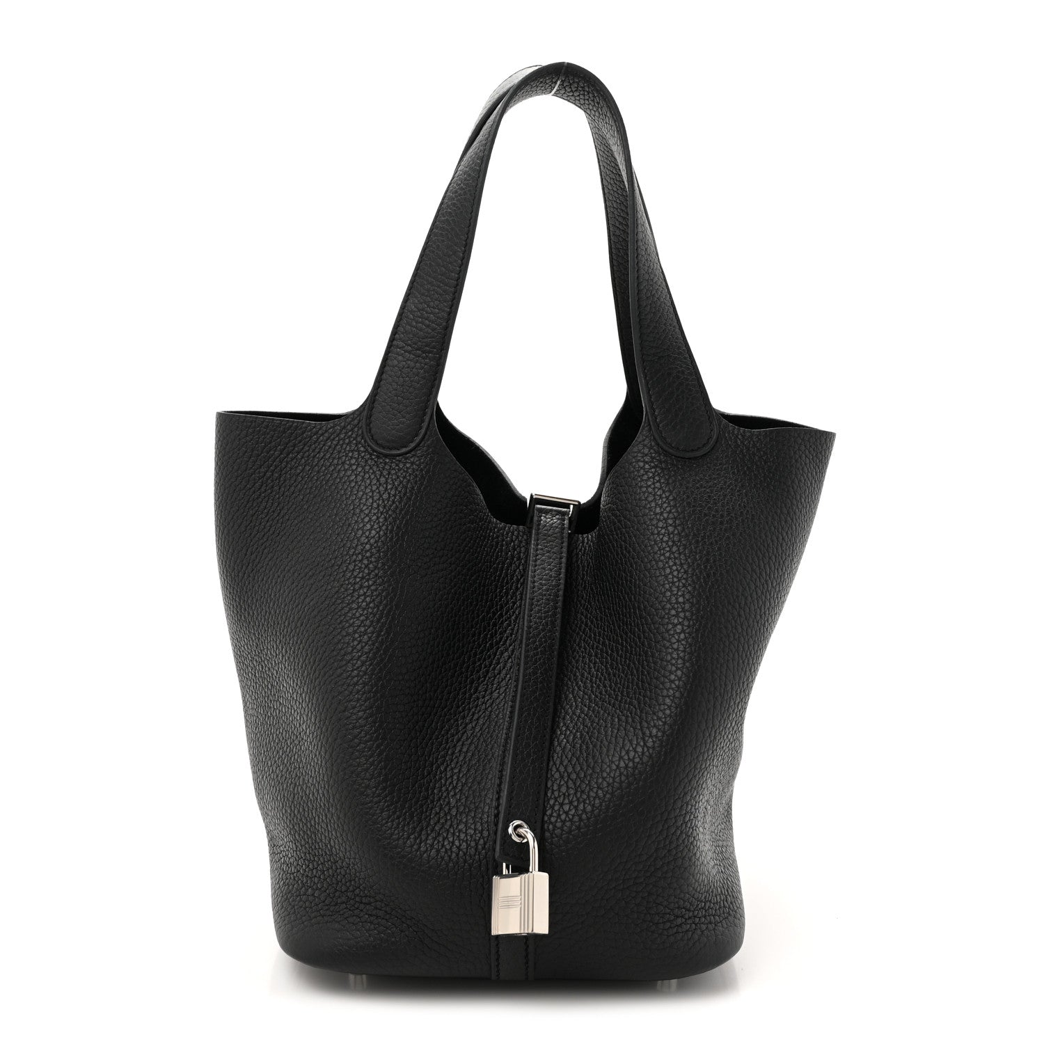 Hermes Taurillon Clemence Picotin Lock 22 MM Black 1 of 10