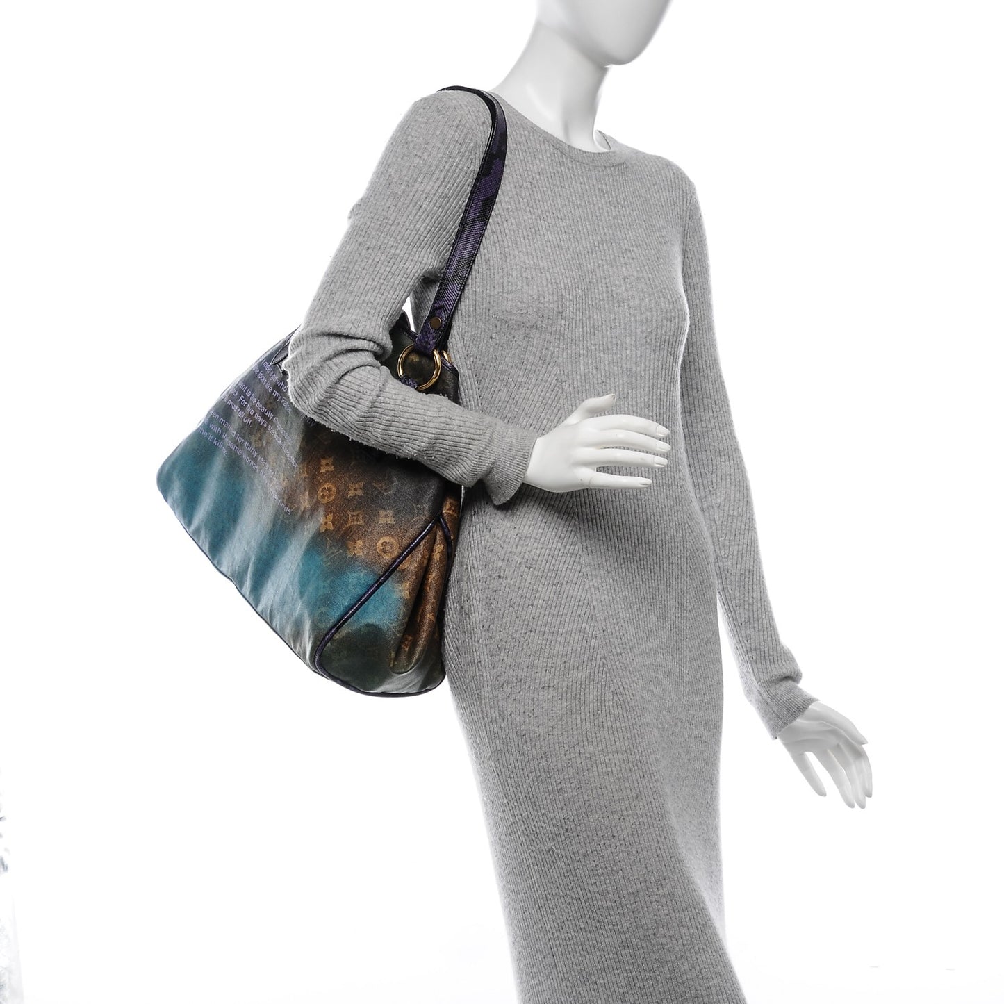 Monogram Karung Heartbreak Jokes Tote Violet
