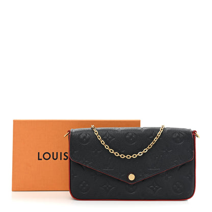 Louis Vuitton Empreinte Pochette Felicie Chain Wallet Marine Rouge 11 of 11