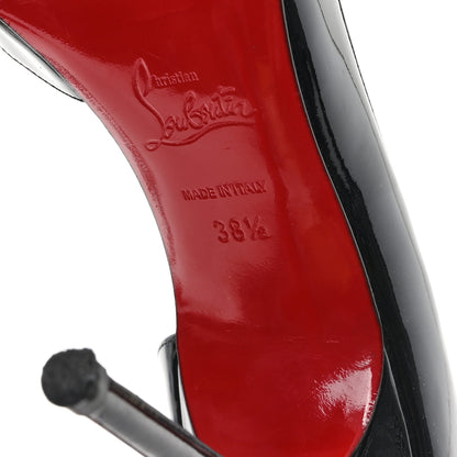 Christian Louboutin Patent Iriza 100 Pumps 38.5 Black 8 of 10