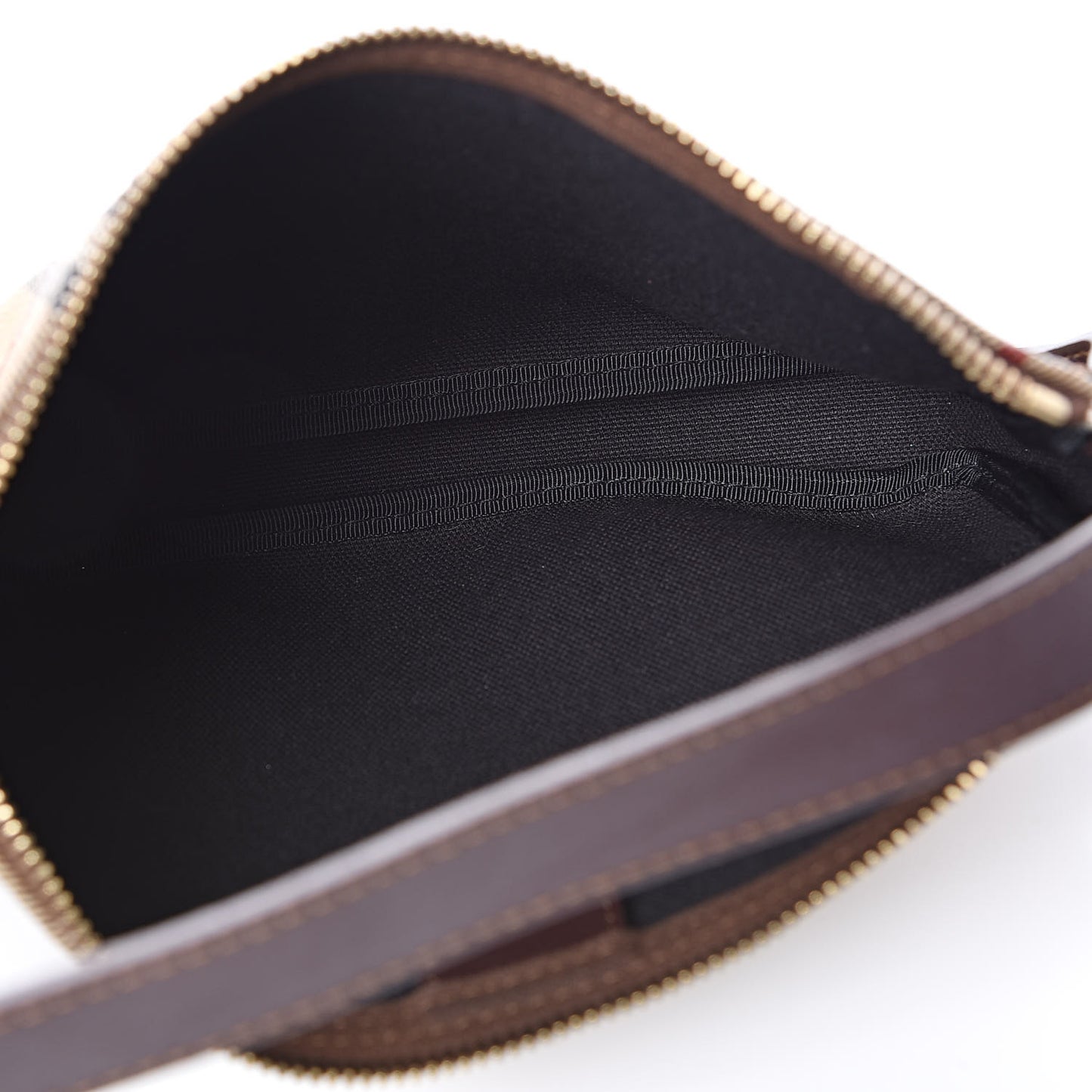 Haymarket Check Pochette Chocolate