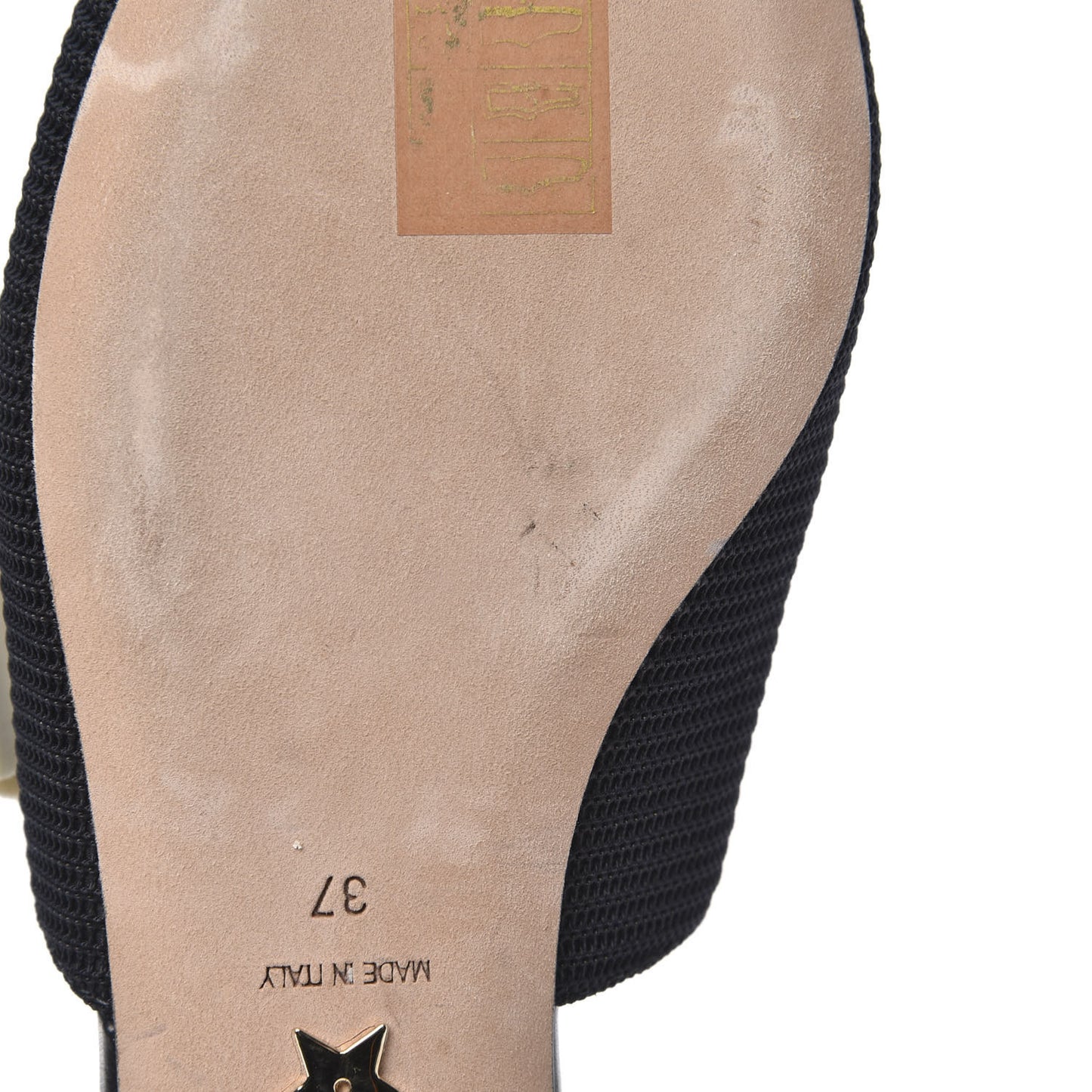 Technical Canvas Ribbon J'Adior Slingback Ballet Flats 37 Black