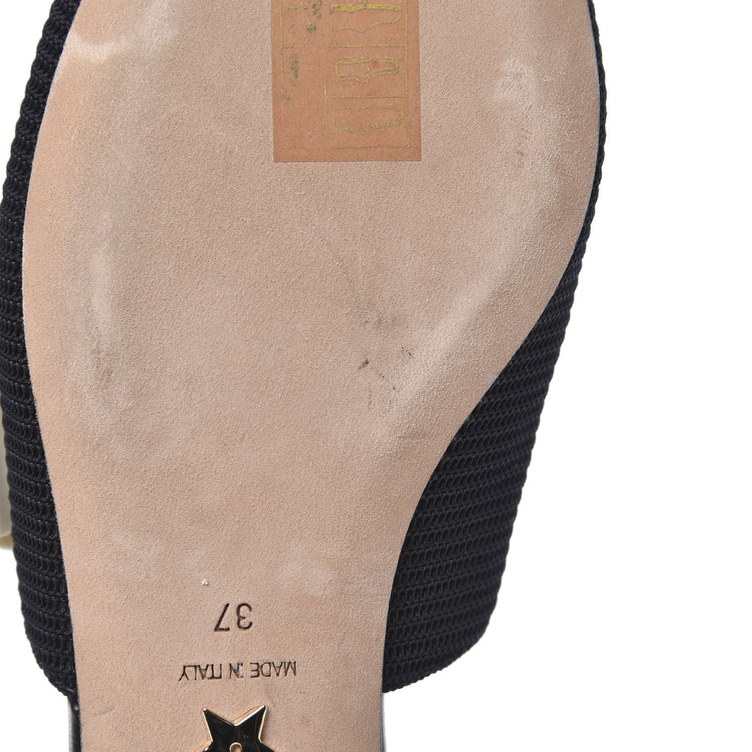 Christian Dior Technical Canvas Ribbon J'Adior Slingback Ballet Flats 37 Black 10 of 10