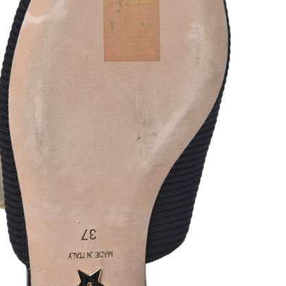 Christian Dior Technical Canvas Ribbon J'Adior Slingback Ballet Flats 37 Black 10 of 10