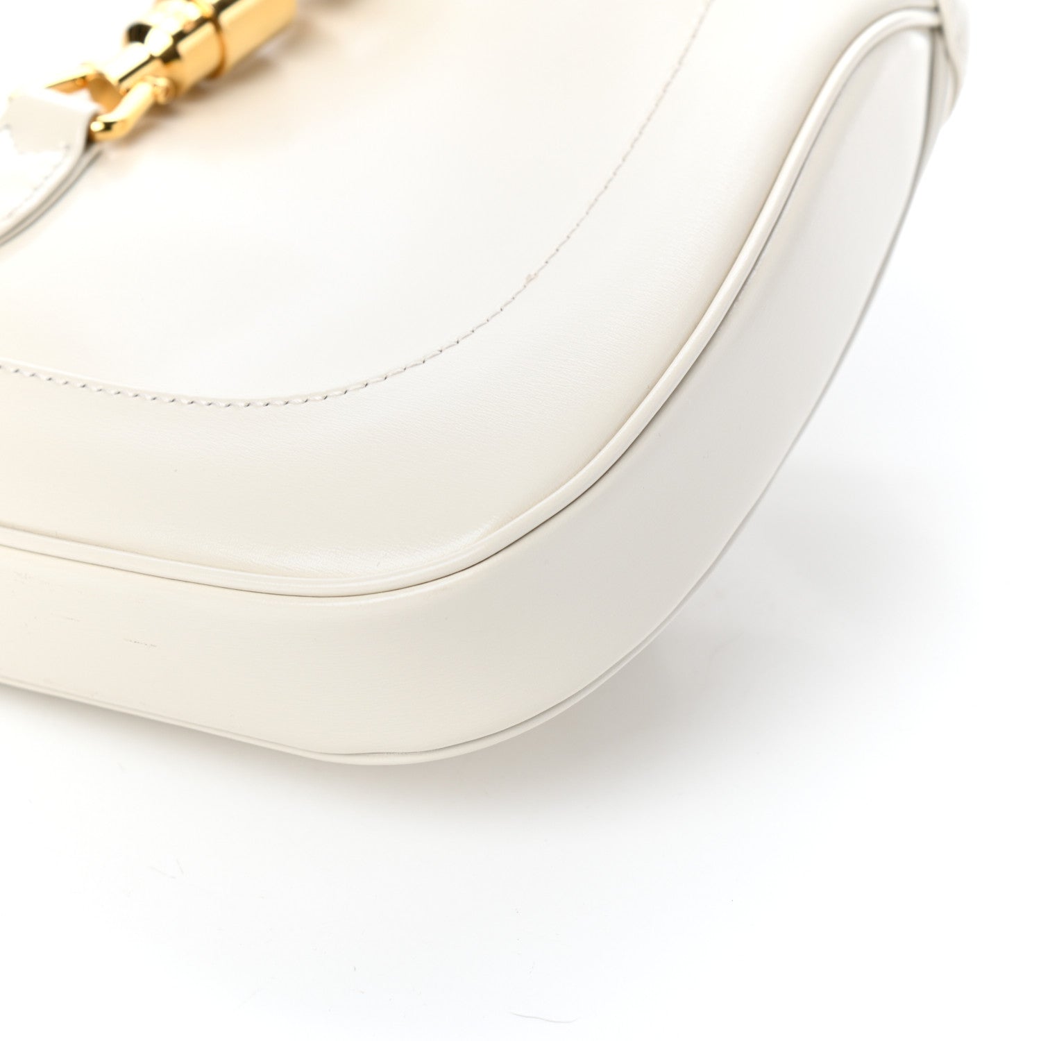 Gucci Boarded Dyana Lux Calfskin Small Jackie 1961 Hobo Mystic White 9 of 9