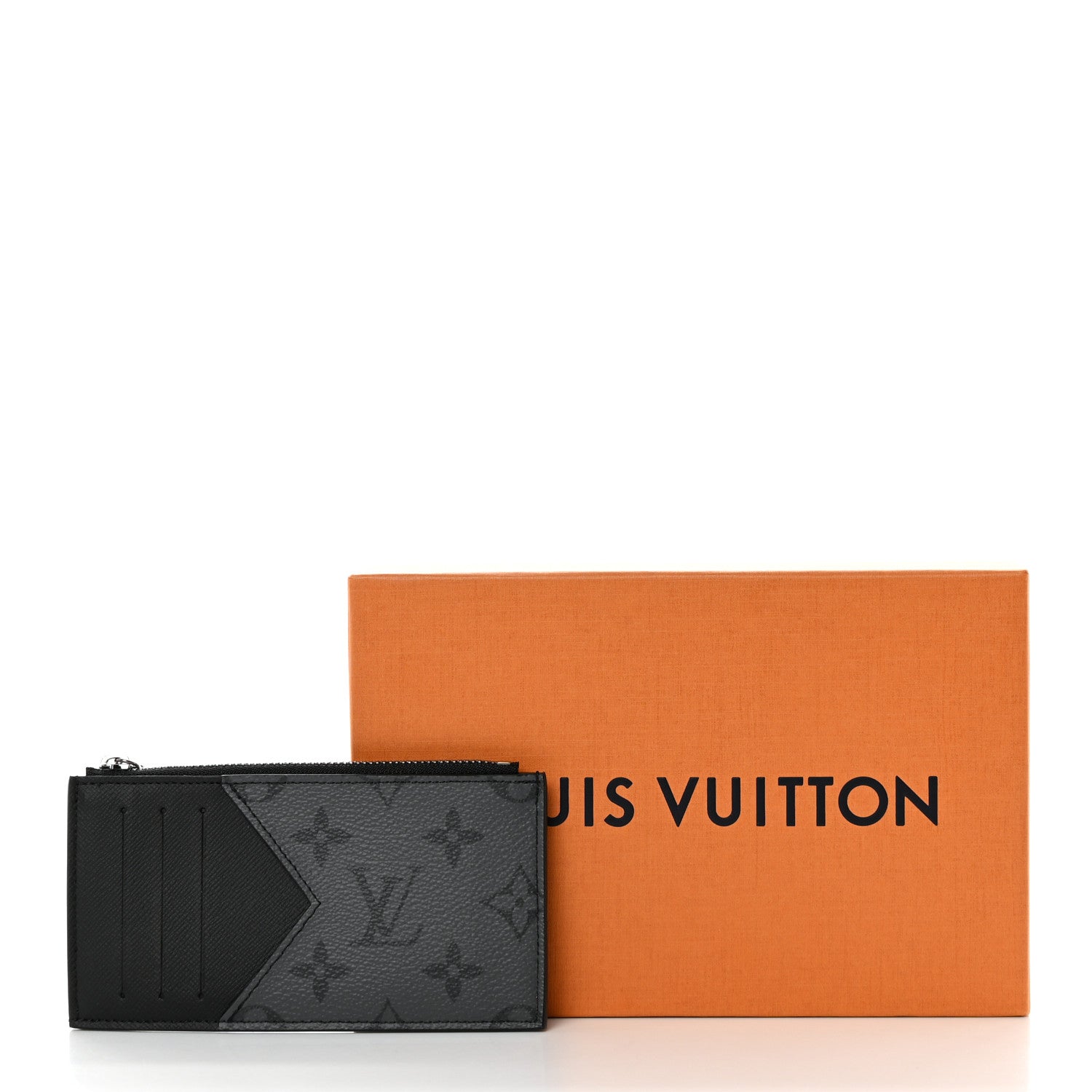 Louis Vuitton Reverse Monogram Eclipse Taiga Coin Card Holder 8 of 8