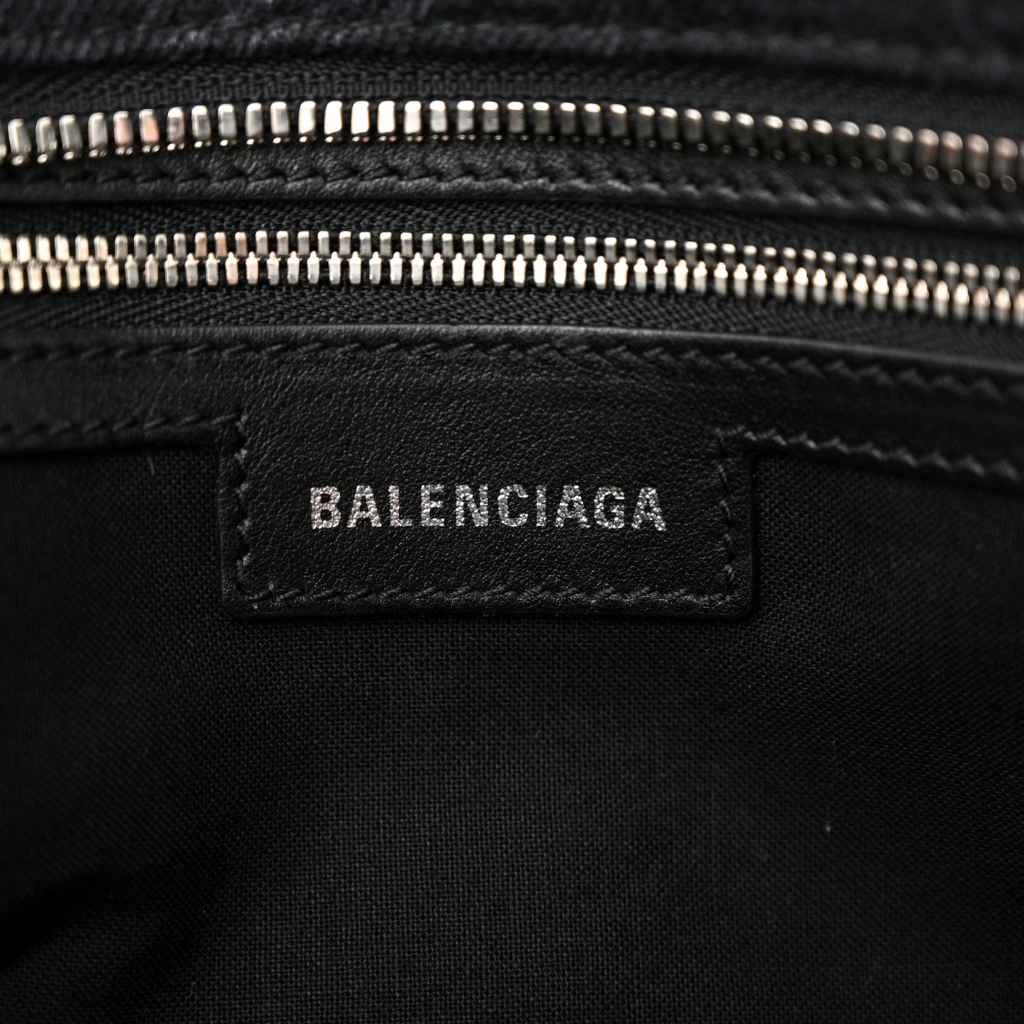 Washed Denim BB Monogram Neo Cagole City Handbag Black