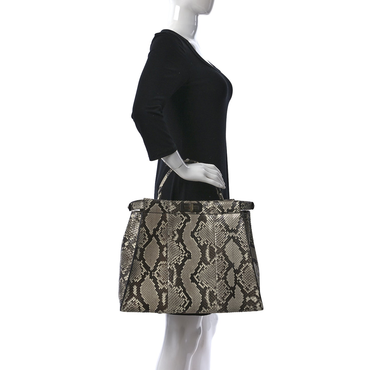 Snakeskin Crocodile Monster Eyes Large Peekaboo Iconic Satchel Roccia Magenta Girasole