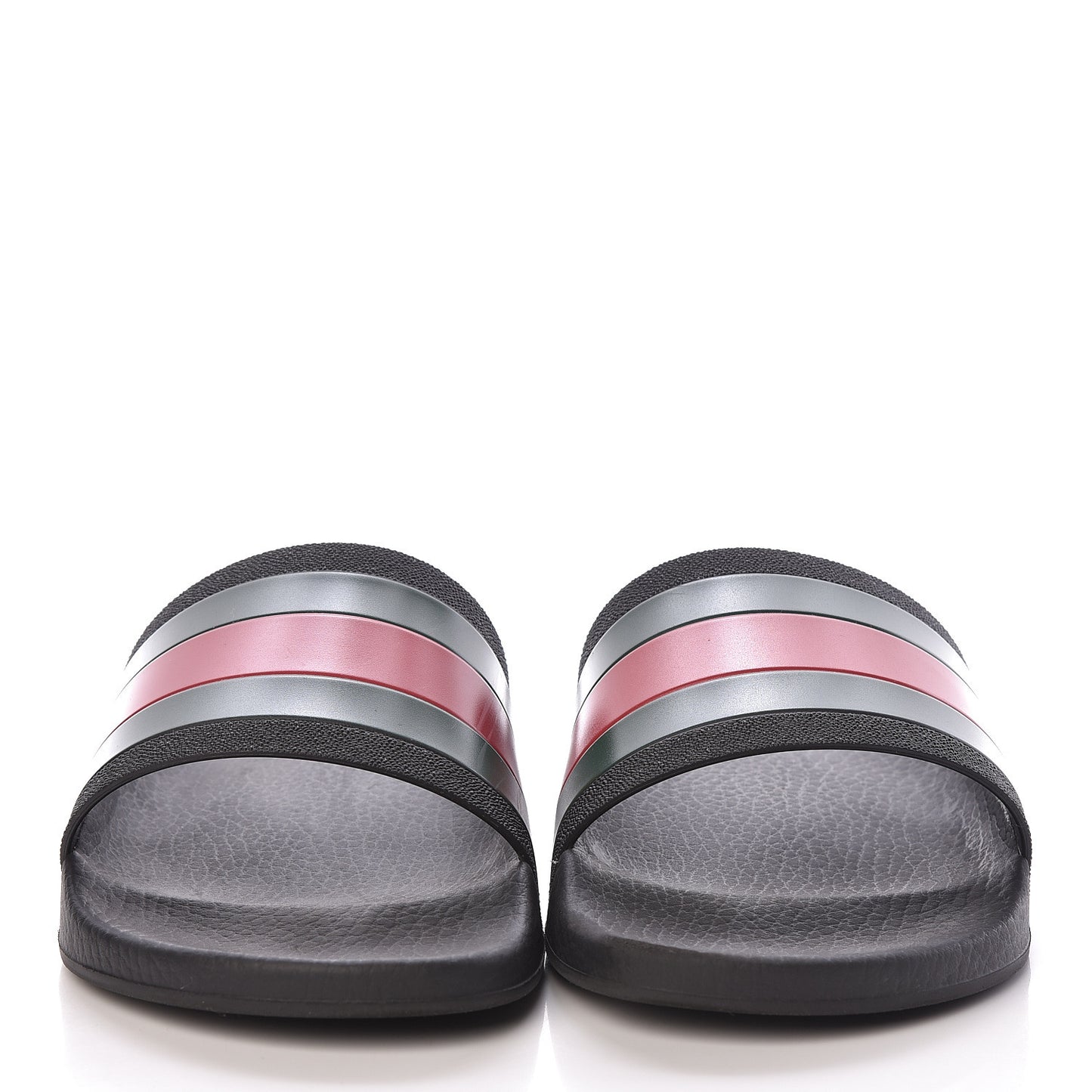 Rubber Web Mens Pool Slide Sandals 9 Black Green Red