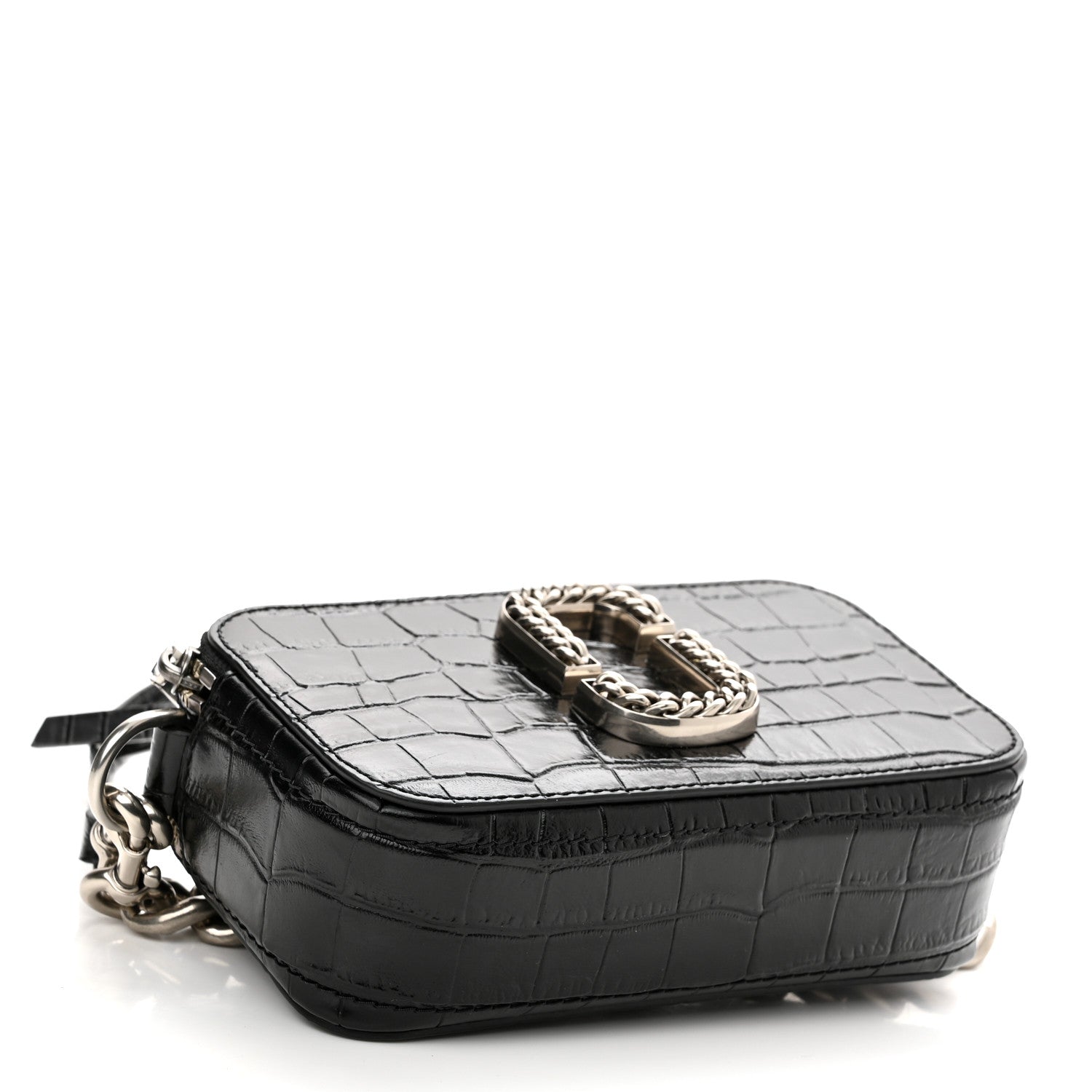 Marc Jacobs Croc Embossed Snapshot Camera Bag Black 4 of 11