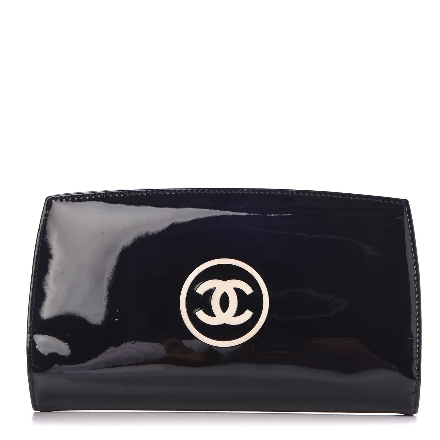 Patent CC Trousse Maquil Yen Wallet Black