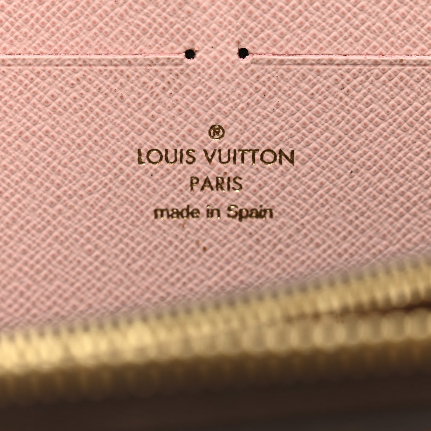 Monogram Clemence Wallet Rose Ballerine