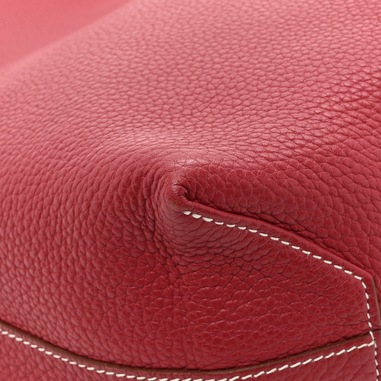Hermes Taurillon Clemence Double Sens 45 Reversible Tote Rubis Bougainvillea 20 of 25