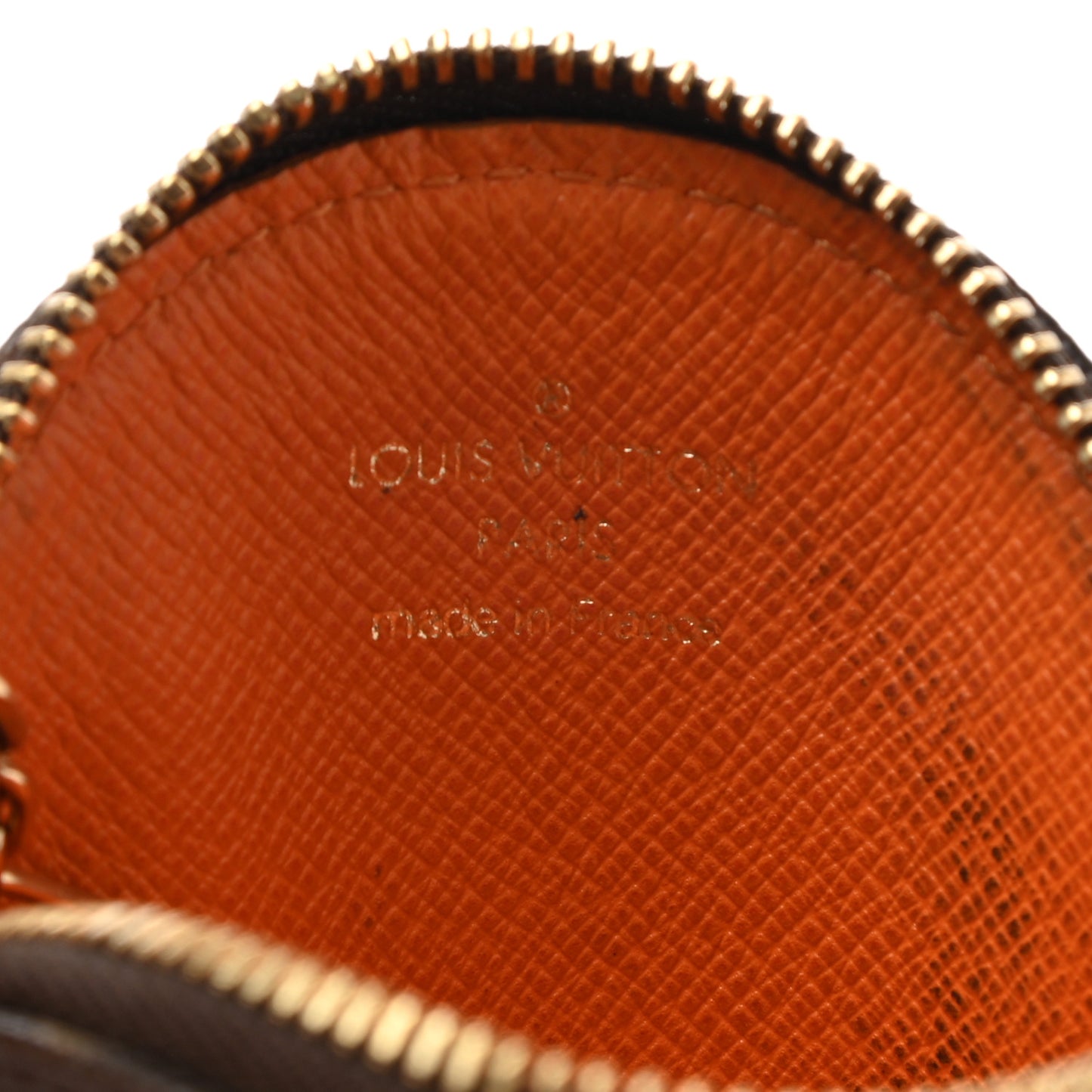 Monogram Groom Round Coin Purse