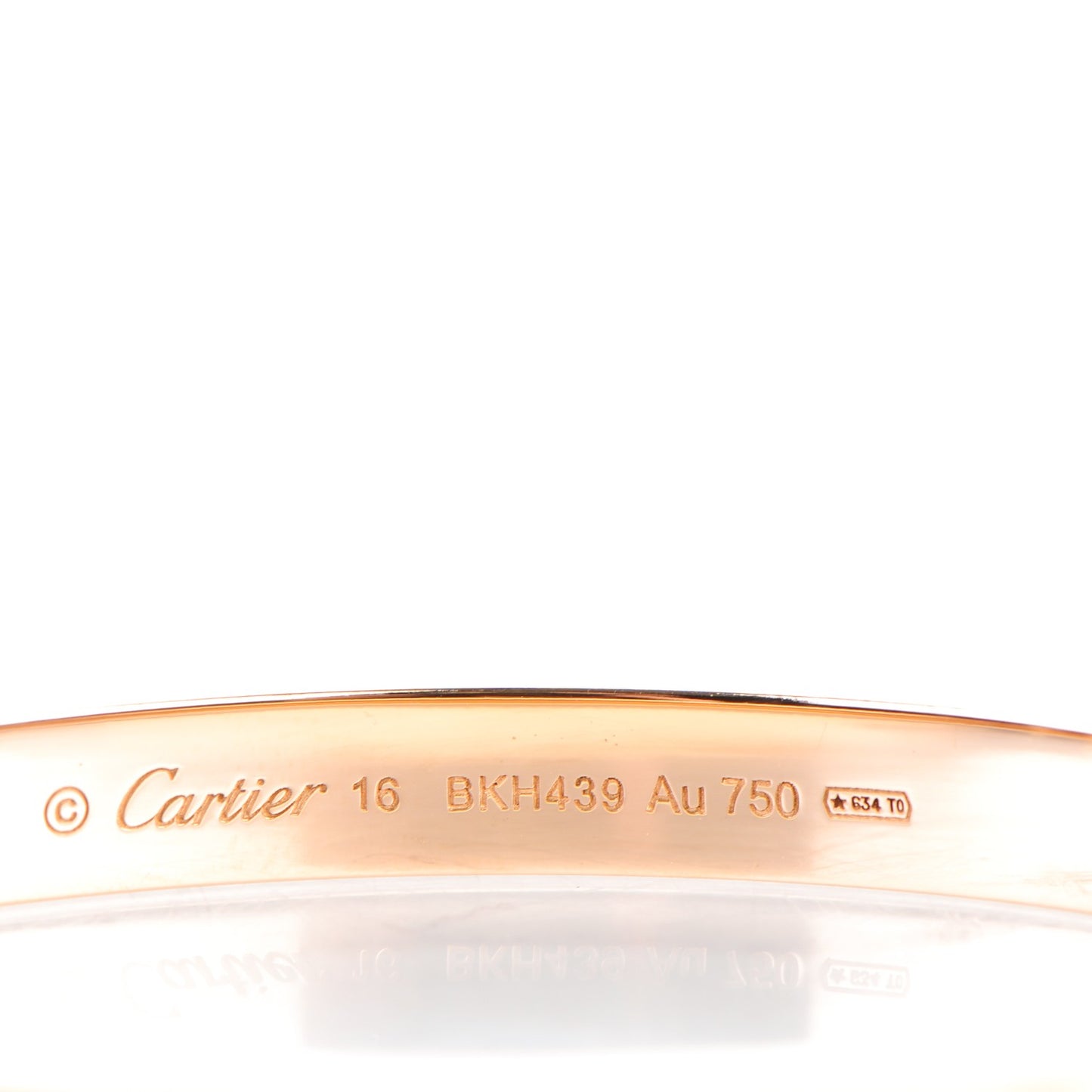 18K Pink Gold LOVE Bracelet 16