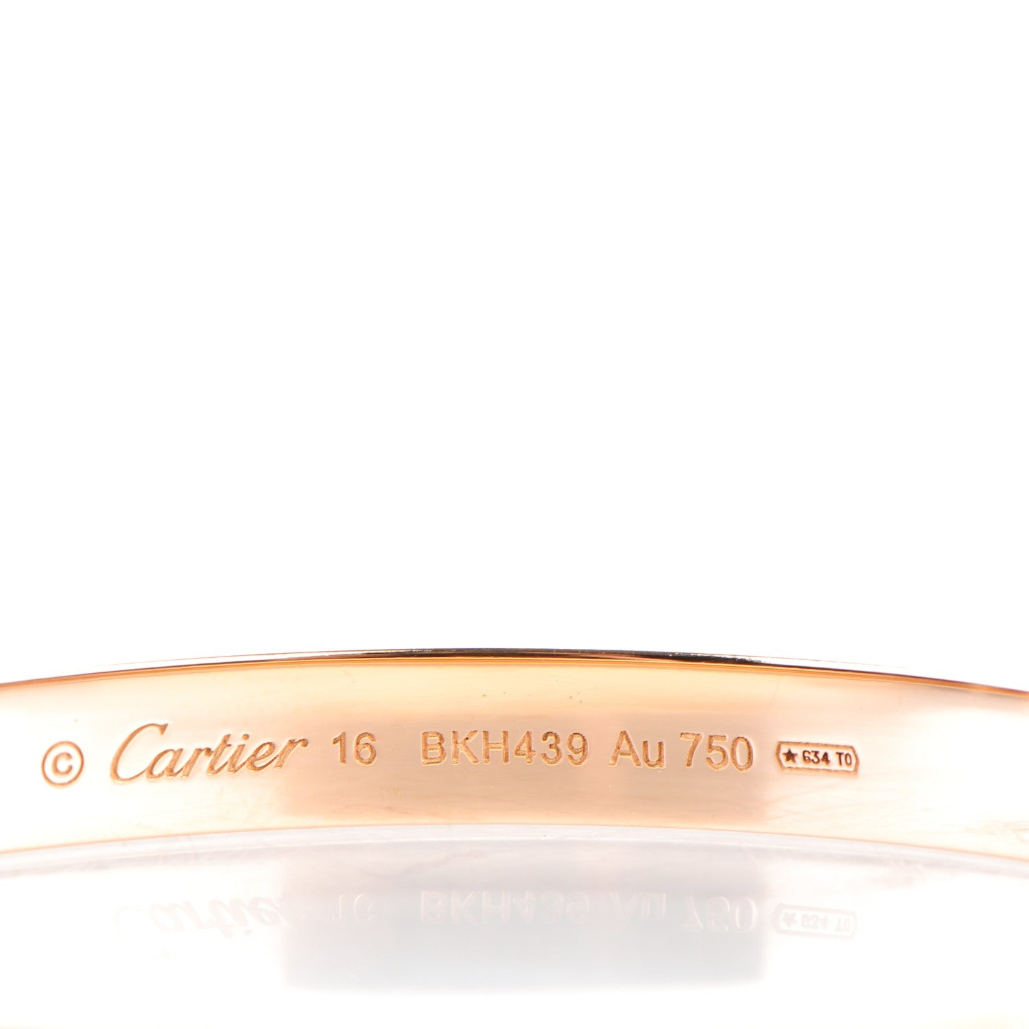 Cartier 18K Pink Gold LOVE Bracelet 16 4 of 6