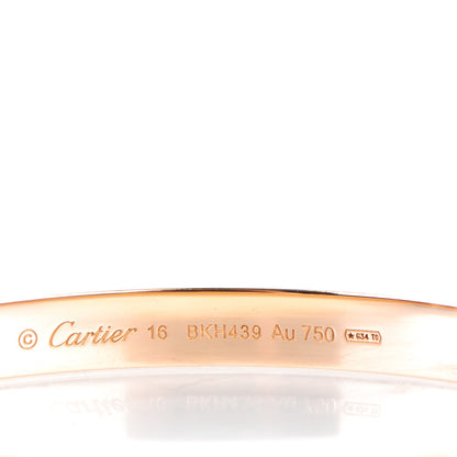 Cartier 18K Pink Gold LOVE Bracelet 16 4 of 6