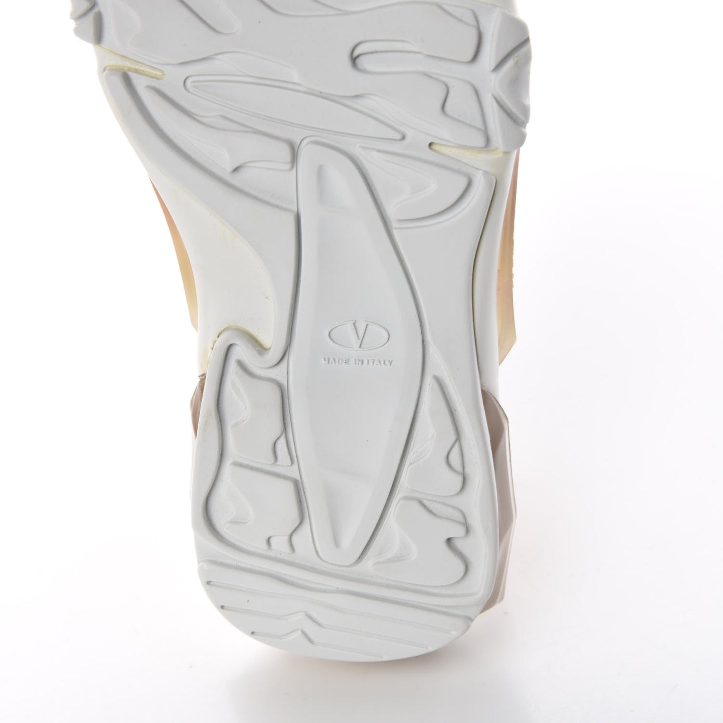 Metallic Nappa Patent Bounce Sneakers 36.5 Rose Gold