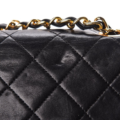 Chanel Lambskin Quilted Medium Double Flap Black 15 of 19