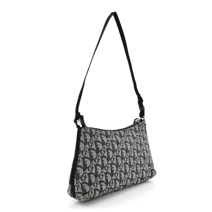 Christian Dior Monogram Shoulder Bag Pochette Blue 3 of 13
