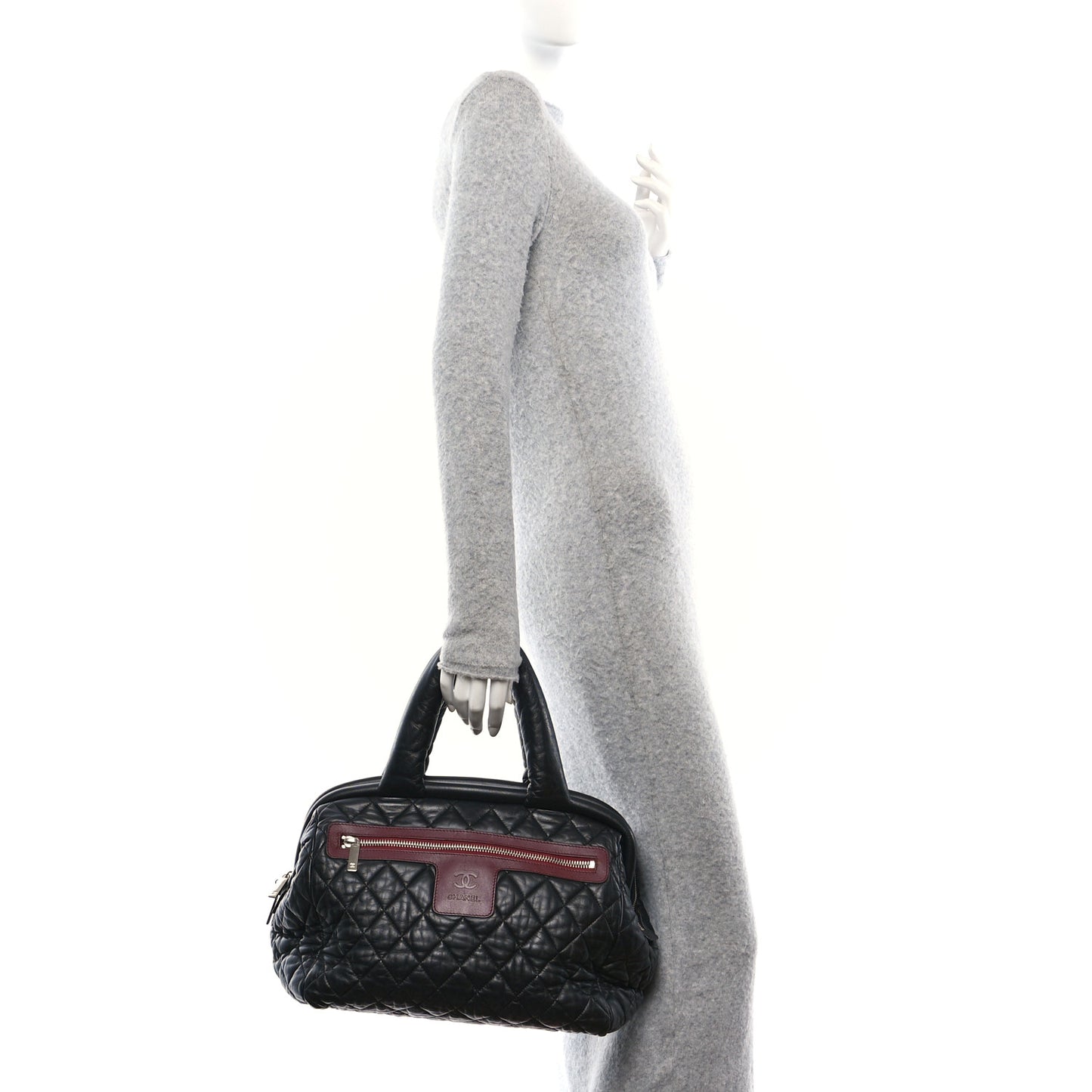 Lambskin COCO Cocoon Bowler Black