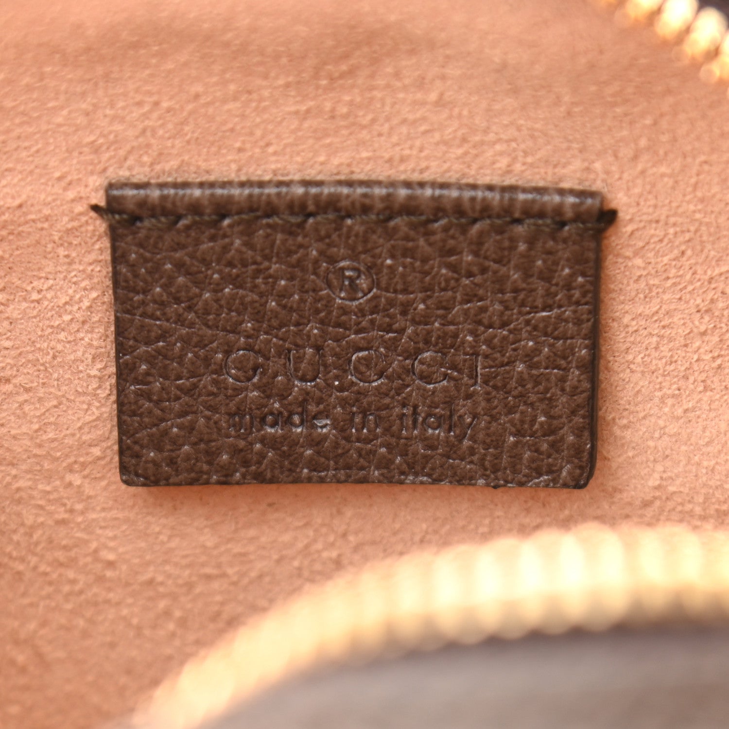 Gucci GG Supreme Monogram Web Mini Ophidia Round Shoulder Bag Brown 6 of 12