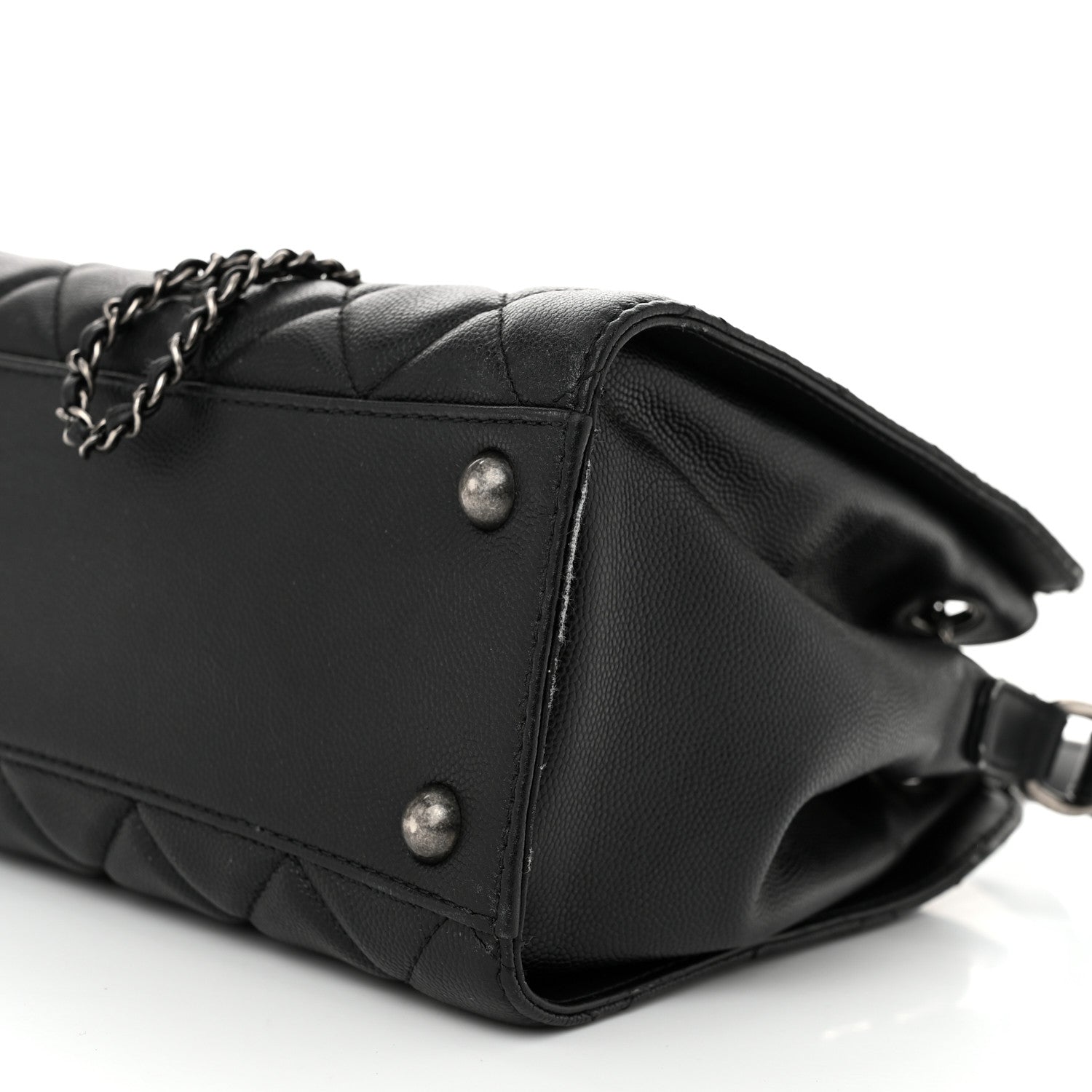 Chanel Caviar Quilted Small CC Bucket Bag Black 10 of 14