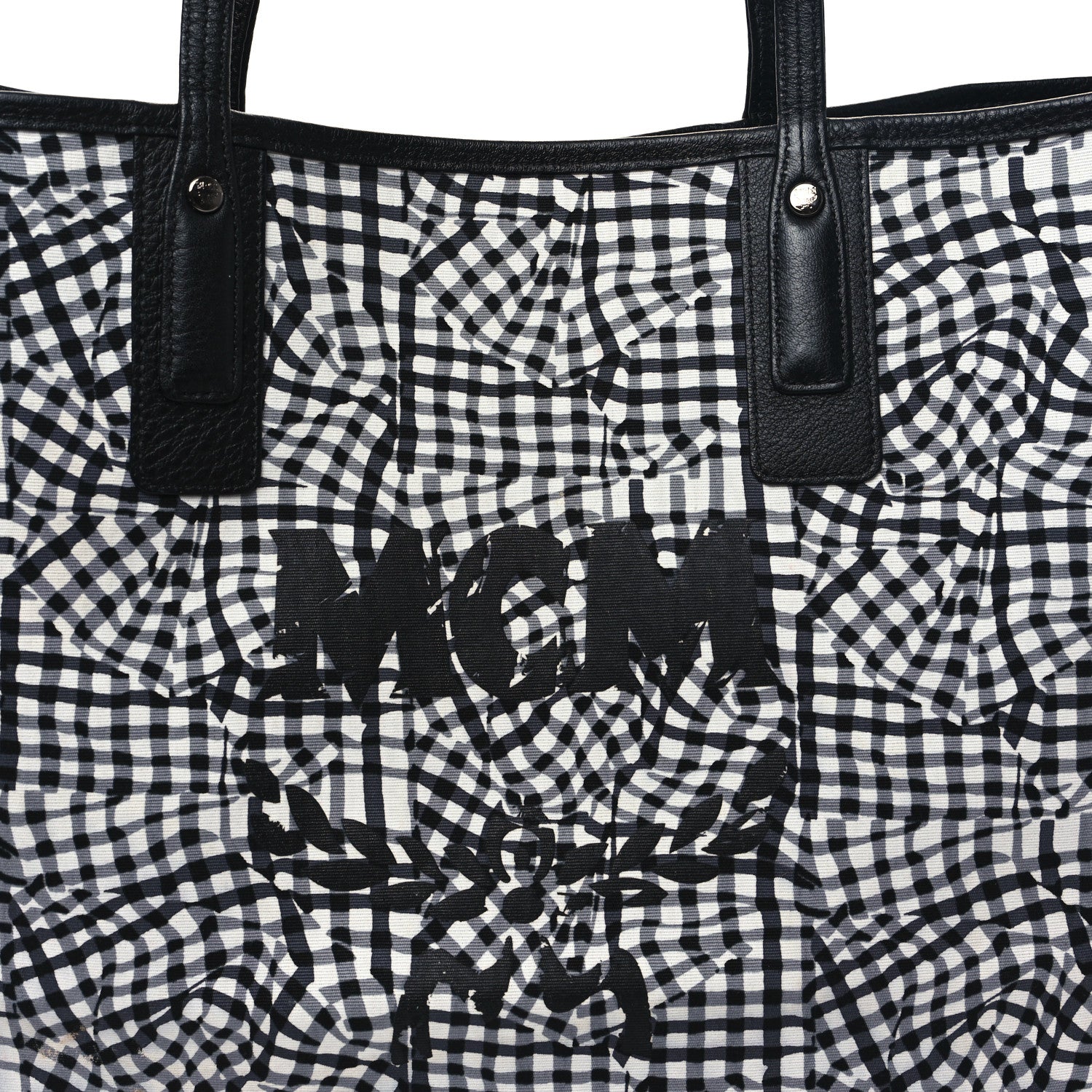 MCM Visetos Large Liz Reversible Shopper Tote Black 11 of 17