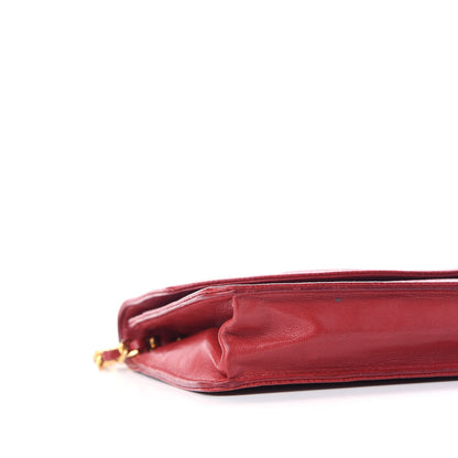 Chanel Caviar Timeless CC Wallet On Chain WOC Red 8 of 11