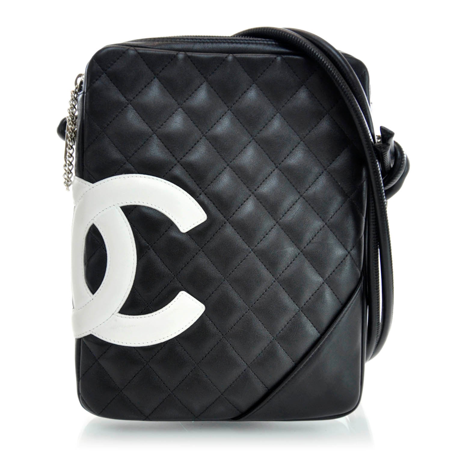 Chanel Calfskin Cambon Medium Messenger Black White 1 of 12