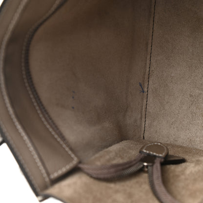 Celine Drummed Calfskin Nano Luggage Souris 6 of 12