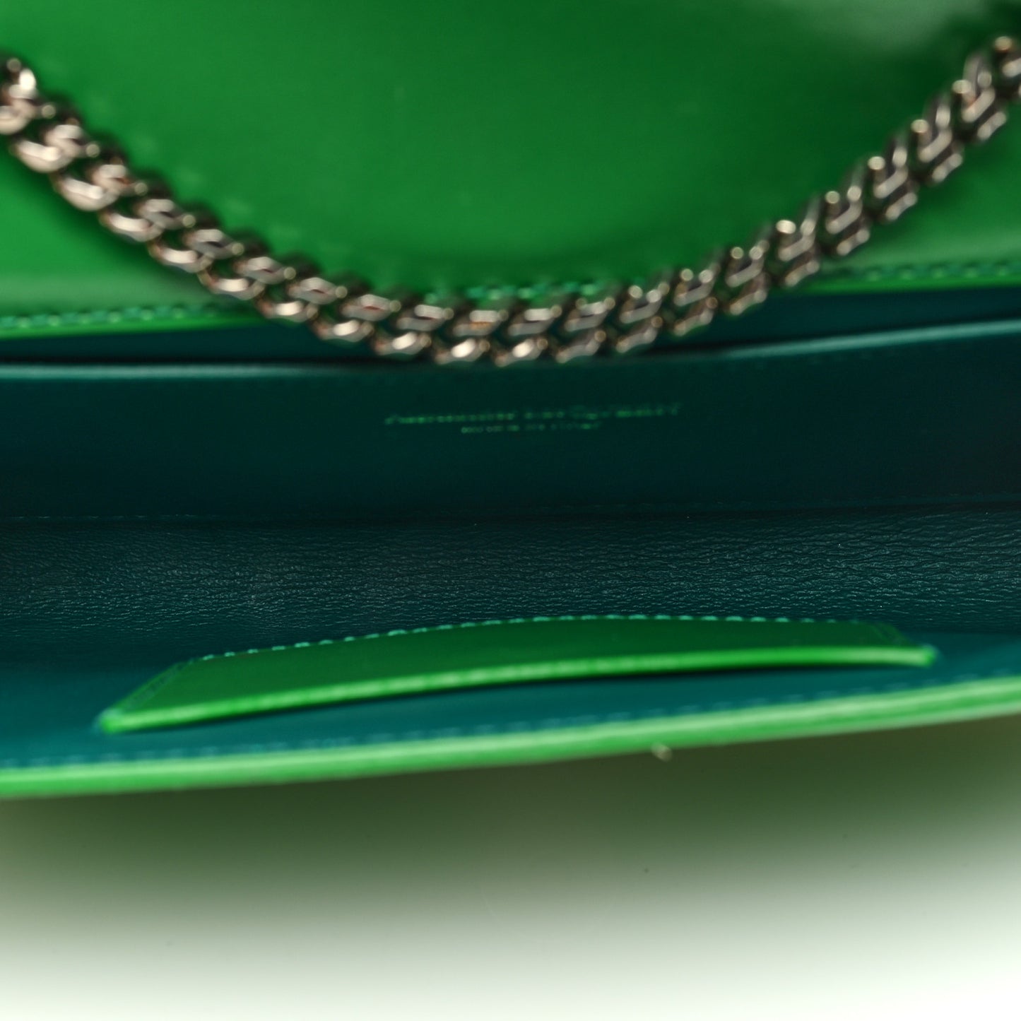 Calfskin Small Slash Bag Bright Green